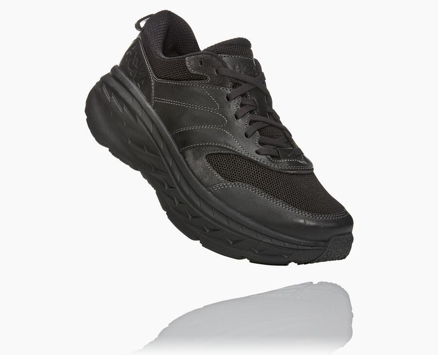 Hoka One One ランニングシューズ レディース 黒 - Bondi L - TE7913802